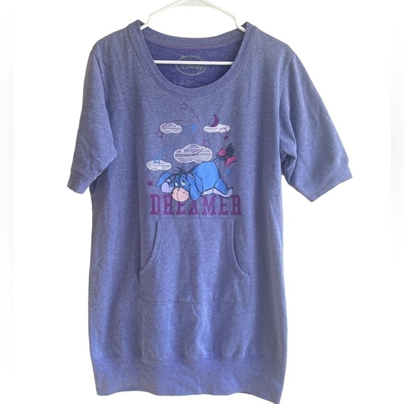Disney Eeyore Dreamer Sleep Shirt Purple • Used • Size: Large - Picture 1 of 5